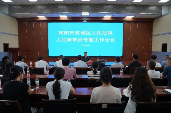 宛城区法院召开人民陪审员专题工作会议
